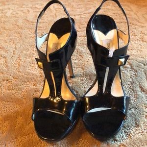 Pretty patent leather Jimmy Choo sandals.